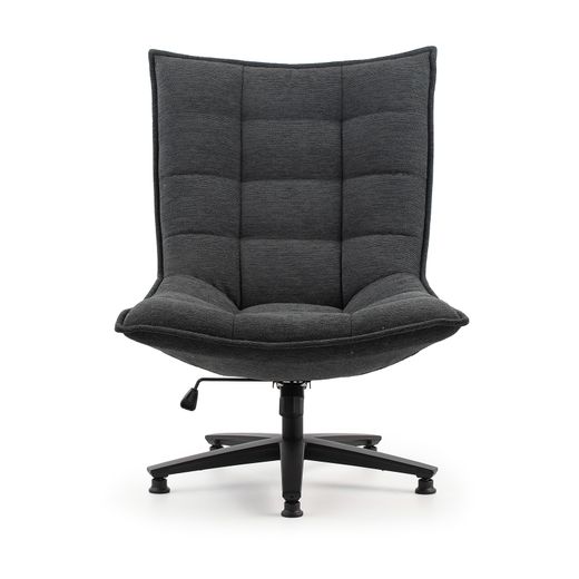 Chaise de bureau en tissu gris foncé, 101 x 76 x 81 cm | Cave