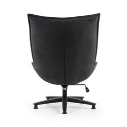 Chaise de bureau en tissu gris foncé, 101 x 76 x 81 cm | Cave