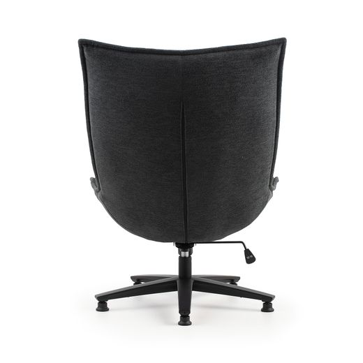 Chaise de bureau en tissu gris foncé, 101 x 76 x 81 cm | Cave