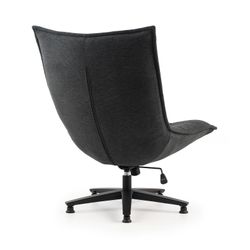 Chaise de bureau en tissu gris foncé, 101 x 76 x 81 cm | Cave