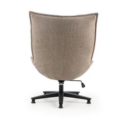 Chaise de bureau en tissu taupe, 101 x 76 x 81 cm | Cave