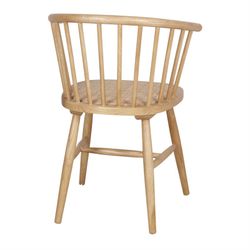 Iep en rotan stoel in naturel, 53 x 48 x 79 cm | Sherry