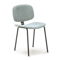 Corduroy chair in aquamarine, 44 x 51 x 79 cm | Arus