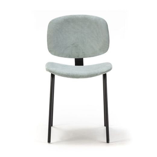 Corduroy chair in aquamarine, 44 x 51 x 79 cm | Arus