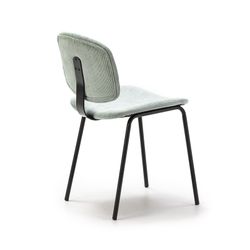 Corduroy chair in aquamarine, 44 x 51 x 79 cm | Arus