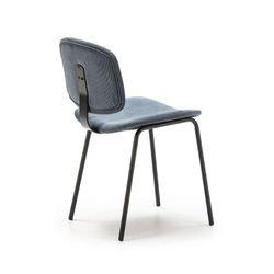 Corduroy chair in blue, 44 x 51 x 79 cm | Arus