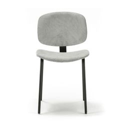 Silla de pana en gris, 44 x 51 x 79 cm | Arus