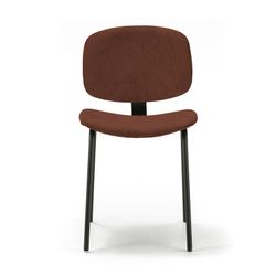 Corduroy and metal cauldron chair, 44 x 51 x 79 cm | Arus