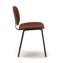 Corduroy and metal cauldron chair, 44 x 51 x 79 cm | Arus