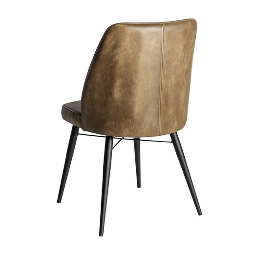 Camel leather chair, 48 x 48 x 82 cm | Brouse