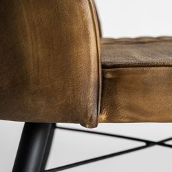Camel leather chair, 48 x 48 x 82 cm | Brouse