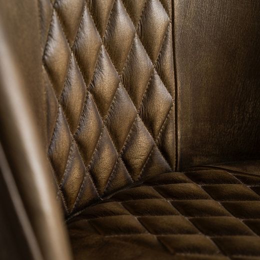 Camel leather chair, 48 x 48 x 82 cm | Brouse