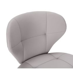 Faux leather chair in beige, 50 x 57.5 x 83 cm | Maura