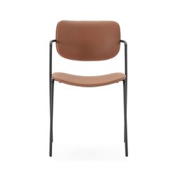 Faux leather chair in tile, 49 x 55 x 79 cm | Mayka