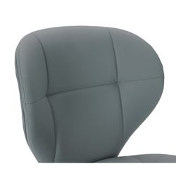 Faux leather chair in green, 50 x 57.5 x 83 cm | Maura