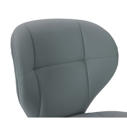 Faux leather chair in green, 50 x 57.5 x 83 cm | Maura