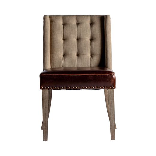 Brown Tunja Pine Chair, 54x62x87cm