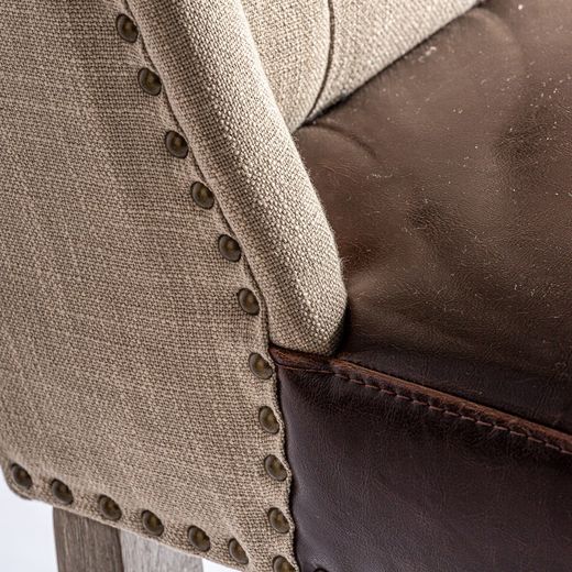 Brown Tunja Pine Chair, 54x62x87cm