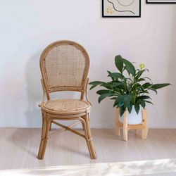 Cadeira de vime natural, 46 x 50 x 97 cm | parma