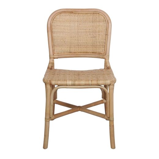 Rotan stoel naturel, 48 x 57 x 86 cm | Taoba