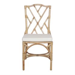Rattan chair in natural, 48 x 60 x 99 cm | Chippendale