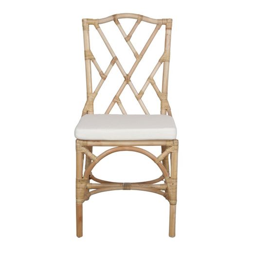 Rattan chair in natural, 48 x 60 x 99 cm | Chippendale
