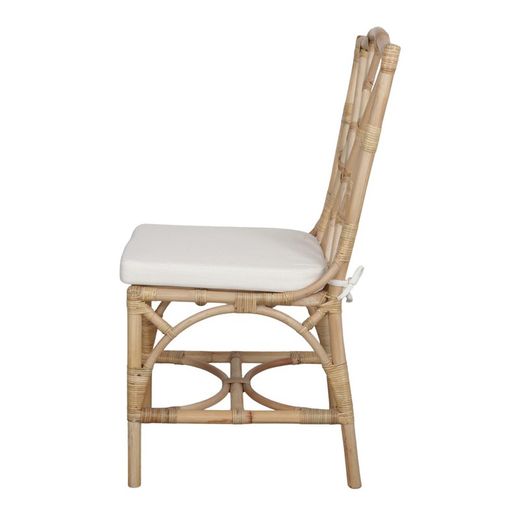 Rattan chair in natural, 48 x 60 x 99 cm | Chippendale