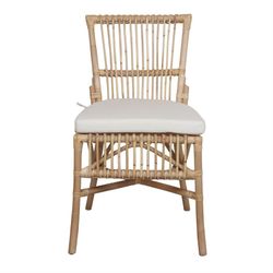 Rattan chair in natural, 52 x 61 x 88 cm | Millie