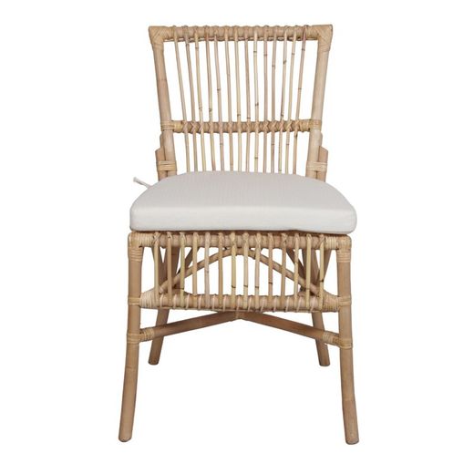 Rattan chair in natural, 52 x 61 x 88 cm | Millie