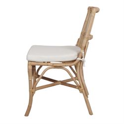 Rattan chair in natural, 52 x 61 x 88 cm | Millie