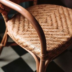 Rotan stoel naturel, 59 x 66 x 80 cm | Devon
