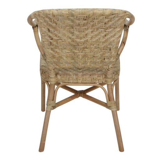 Rotan stoel naturel, 59 x 66 x 80 cm | Devon