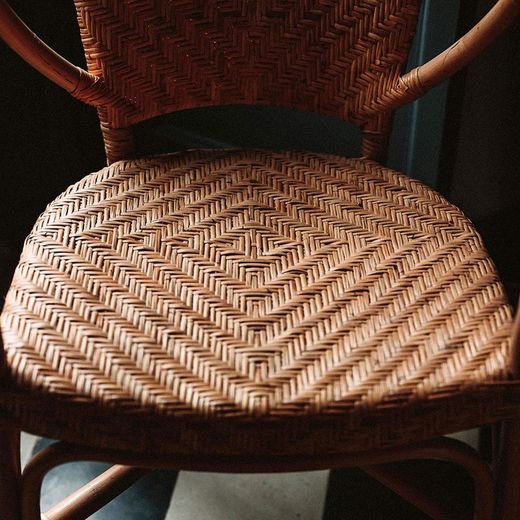 Rotan stoel naturel, 59 x 66 x 80 cm | Devon