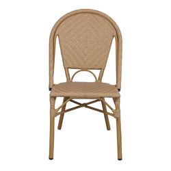 Synthetic rattan chair in natural, 50 x 57 x 90 cm | Sharon
