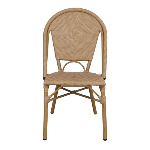 Synthetic rattan chair in natural, 50 x 57 x 90 cm | Sharon