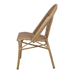 Synthetic rattan chair in natural, 50 x 57 x 90 cm | Sharon