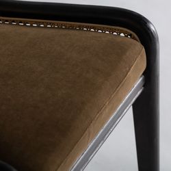 Black Velburg Rattan Chair, 54x60x77cm