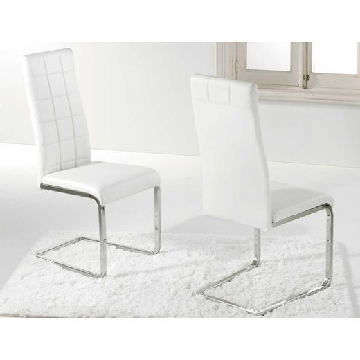 Dining set, 1 round table and 4 chairs | Gina-Comet