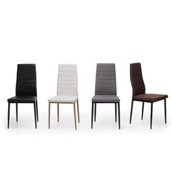Dining set, 1 round table and 4 chairs | Thunder - Nice