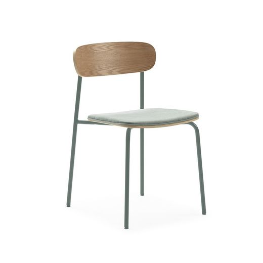 Chaise en tissu aigue-marine, 46 x 51 x 77 cm | Adriana