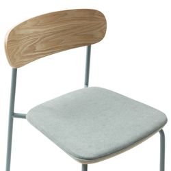 Aquamarine fabric chair, 46 x 51 x 77 cm | Adriana