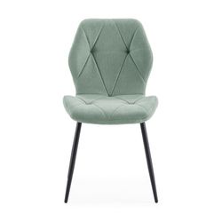 Aquamarine fabric chair, 47.5 x 57.5 x 85 cm | Luna