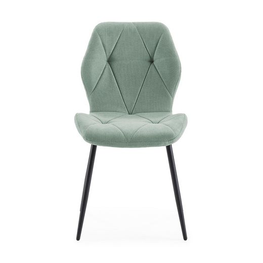 Silla de tejido  en aguamarina, 47,5 x 57,5 x 85 cm | Luna