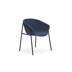 Silla de tejido en azul oscuro, 59 x 66,5 x 79 cm | Hug