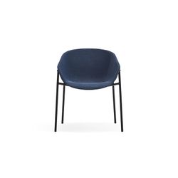 Silla de tejido en azul oscuro, 59 x 66,5 x 79 cm | Hug