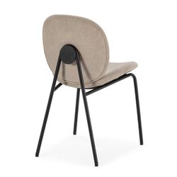 Beige fabric chair, 45 x 57.5 x 81.5 cm | Cori