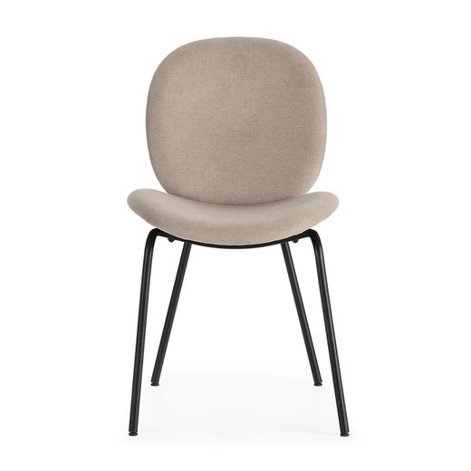 Beige fabric chair, 45 x 57.5 x 81.5 cm | Cori