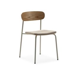 Beige stoffen stoel, 46 x 51 x 77 cm | Adriana