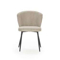 Beige fabric chair, 47 x 58 x 78 cm | Megan