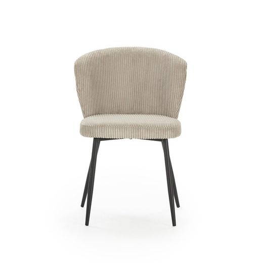 Beige fabric chair, 47 x 58 x 78 cm | Megan